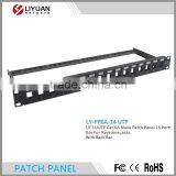 LY-PP6A-14 19"1U UTP Cat.6A 16 Port Blank Patch Panel