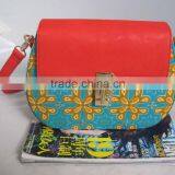 2016 New Arrival African Wax Print Fabric Handbags African Type Bags for Women thumbnail-2