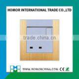 Burshed Aluminum EU Standard Switched Socket thumbnail-4