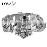 new products 925 sterling silver skull bracelet men YLT002