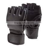 High Quality Black PU MMA Hand Gloves for Traning Custom Mma Gloves, PAYPAL ACCEPTED