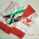 2015 Football Scarf, Satin Colorful Printing, Promotional Soccer Scarf, Made in China thumbnail-1