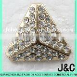 Fashion Triangle Rhineston Zamac Button