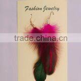 The Elegant Beautiful Feather Eardrop