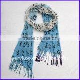 Fashion Peace Symbol Printed Cotton Scarf / Shawl(FCH-11286-6) thumbnail-1