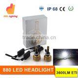 Auto Parts High Power 24W Car Motorcycle Led 880 Car Led Headlight Kits Kit 6500k H4 H11 Stanley Headlight