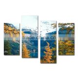Snow mountain natural scenery canvas painting murals