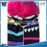 Simple High Quality Girl Star Knitted Beanie Caps and Hats With Gloves thumbnail-4