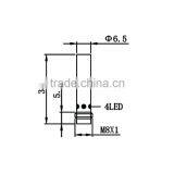 D6.5 Plug Series Flush Standard Inductive Proximity Sensor With the Shortest Body thumbnail-2