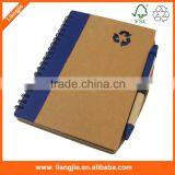 Kraft Cover Spiral Writing Pads Filler Papers Eco-friendly Notebook With Pen thumbnail-5