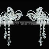 Weddiing 2 Pcs X set Bridal Party Butterfly Hair Clips CT1488