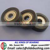 Curtain Window Sliding Door Plain Bearing 625 Wrapped Polyurethane PU Rubber Ball Bearing U V Groove Ring Plastic Coated Bearing thumbnail-4