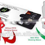 Alluminum/PET Waterproof Security Wallet RFID Blocking Sleeve With Factory Low Price thumbnail-2