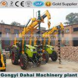 Tractor Mounded Auger Drilling Machine With Crane for Lifting Pole thumbnail-5
