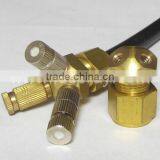 High Pressure Misting Nozzles Pipe Tube Brass Joint Connector thumbnail-4