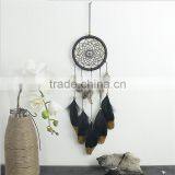 Promotional Christmas Gift Ornament Home Room Interior Decoration Accessories Handmade Traditional Black Leather Dream Catcher thumbnail-2