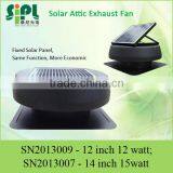 SUNNY FAN 12 Watt Solar Powered Heat Extraction System Roof Ventilator Attic Air Fans thumbnail-4