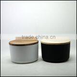 20oz Large Sprayed Colored Candle Jars Matte Black Glass Candle Holder thumbnail-2