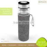 Handmade High Quality Borosilicate Glass Tea Travel Bottle thumbnail-1