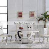 2014 / 2015 Fashion Stainless Steel Dining Table With Marble thumbnail-2
