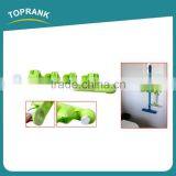 Toprank Plastic 3-Position Garage Closet Kitchen Tool Organizer Wall Mounted Mop Broom Holder Organizer With Sucker thumbnail-1