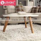Living Room Round Shelf Coffee Table Modern Wooden Coffee Side Table Small Tea Table thumbnail-3