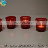Red Tea Lights Holders for Church Wedding Decorations thumbnail-2