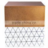 Square Gold Lacquered Storage Box thumbnail-2