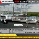 NEW 10x5 Tandem AXLE Box UTILITY Trailer 900MM CAGE Fully Welded GALVANISED FOR SALE thumbnail-1