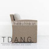 Belvedere Right Hand Wicker Bench - Vietnam Poly Rattan - Outdoor Wicker Furniture thumbnail-4