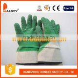 DDSAFETY 2017 High Quality Cotton Working Gloves With Green Latex Industrial Gloves thumbnail-1