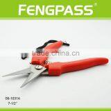 S6-1031A 7-1/2'' Plastic Handle and Stainless Steel 100% Safe Pruning Shear Garden Scissors thumbnail-3