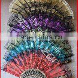 Beautiful and Colorful Plastic Lace Fan thumbnail-6