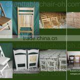 Outdoor Natural Wood Slat Folding Chair for Relaxation thumbnail-4