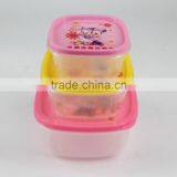 Plastic Mini 3pcs Lunch Box Set thumbnail-2