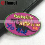 Soft PVC 3D Embossed Effect Brand Logo Rubber Patches