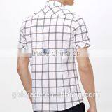 100% Cotton Shorts Sleeve Men Shirts Casual Shirts Custom Plaid Shirts thumbnail-3
