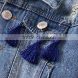 2017 Hight Quality Girls Beautiful Tassels Denim Coat on the Two Front Procket thumbnail-3