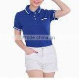 Women Polo t Shirt, Short Sleeve, 100% Cotton thumbnail-1