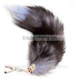 CX-R-17 Fashion Cute Fox Fur Tail Keychain Bags/car Key Chains Accessories thumbnail-3