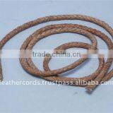 Black Natural Leather Cords 4mm thumbnail-1
