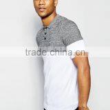 MGOO Promotional Teamwear Company Muscle Fit Knitted Polo Color Block Mens Shirts Body Building thumbnail-2