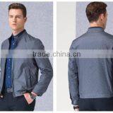 Men Stand Collar Polyester Ripstop Casual Business Jacket thumbnail-5