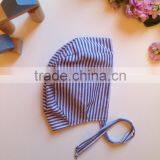 Soft Cotton Reversible Baby Bonnet Hat Handmade Clothing Manufacturers Overseas thumbnail-3