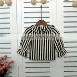 1-5 Years Wholesale 2017 New Girls Striped Shirt Autumn Long Sleeve Fashion Cotton Ruffle Girls Blouses thumbnail-1