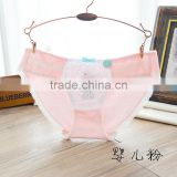 Women's cheap cute cotton lace hipster panty pants young girls cotton briefs