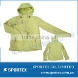 Newest Design Yellow Sport Softshell Jacket for Lady