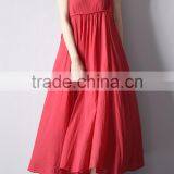 Z&M Lady Fashion Dress White Dress Linne Dress thumbnail-1