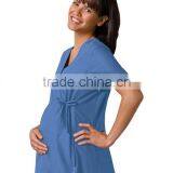 Maternity Scrubs Wrap Top thumbnail-3