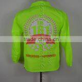 Round Neck Fluorescent Green Reflective Safety Clothing thumbnail-3